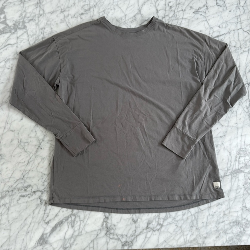 Vuori Gray Long Sleeve Tee